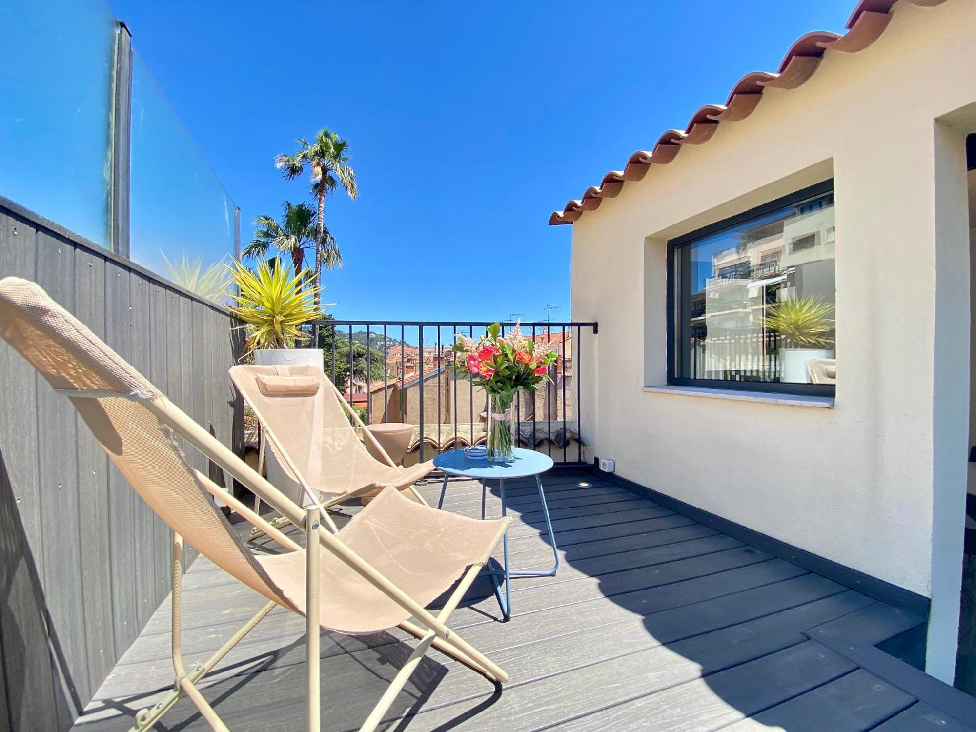 Les Toits Du Soleil: Luxury Apartment with Terraces and Jacuzzi in Central Cannes Exterior photo